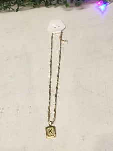 Letter necklace