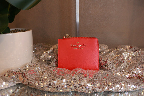 Kate Spade Red Bifold Wallet