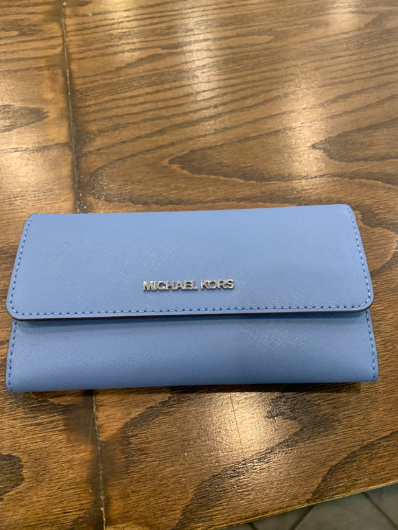 French blue wallet