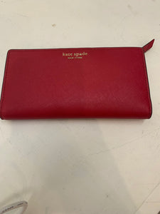 Red large bifold wallet