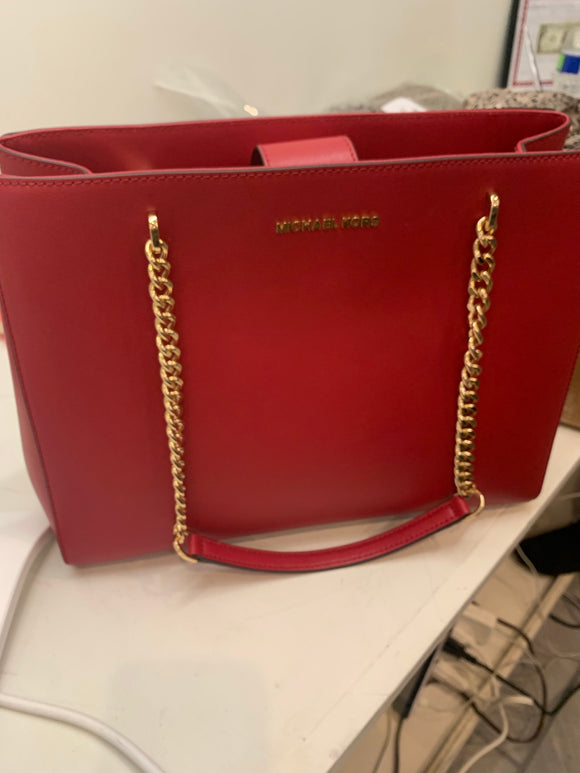 MK Ellis large red tote