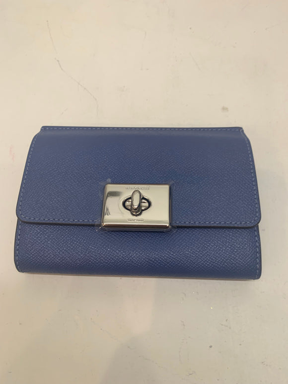 Silver Blue lavender MK wallet